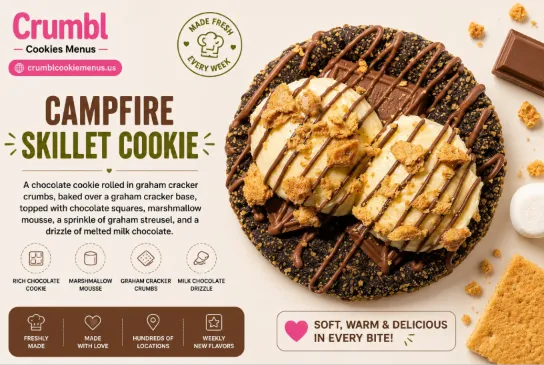 Biscoff Skillet Cookie, Crumbl Cookies flavor