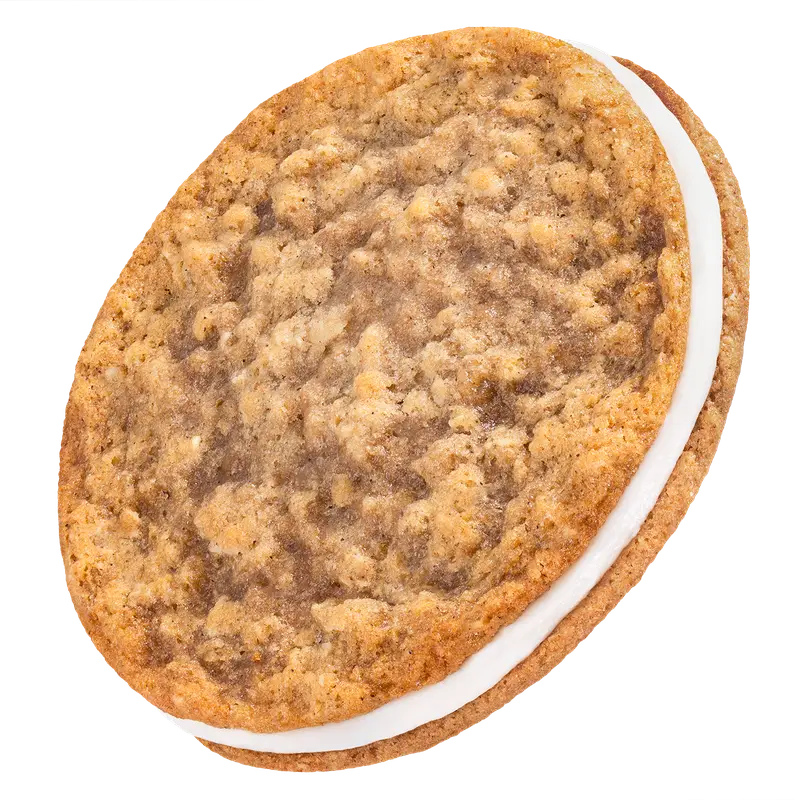 Oatmeal Creme Pie Cookie, Crumbl Cookies flavor