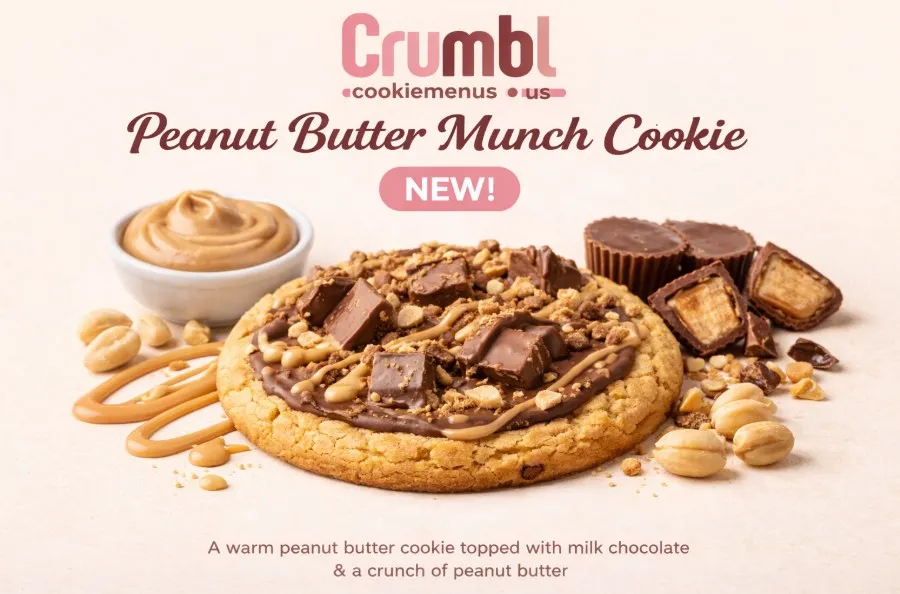 Crumbl peanut butter Munch Cookie