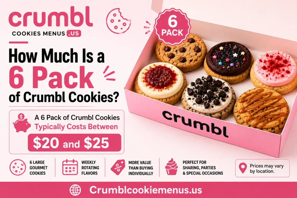How Much Is a 6 Pack of Crumbl Cookies