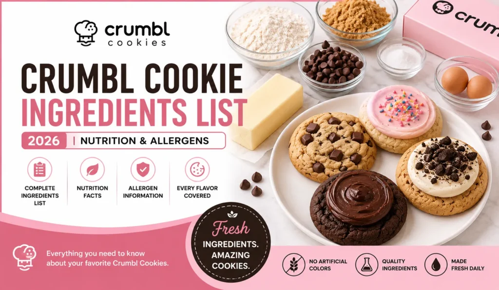 Crumbl Cookies Ingredients List 2026