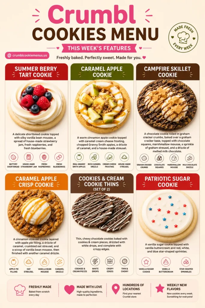 Crumbl Flavors This Week