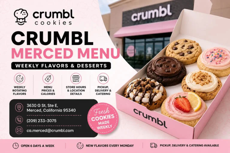 Crumbl Merced Menu