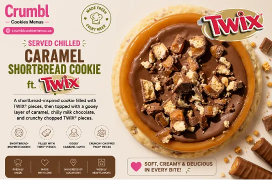 Crumbl Cookies Caramel Shortbread Cookie
