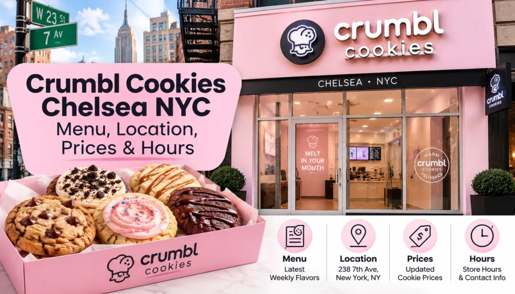 Crumbl Cookies Chelsea NYC Menu