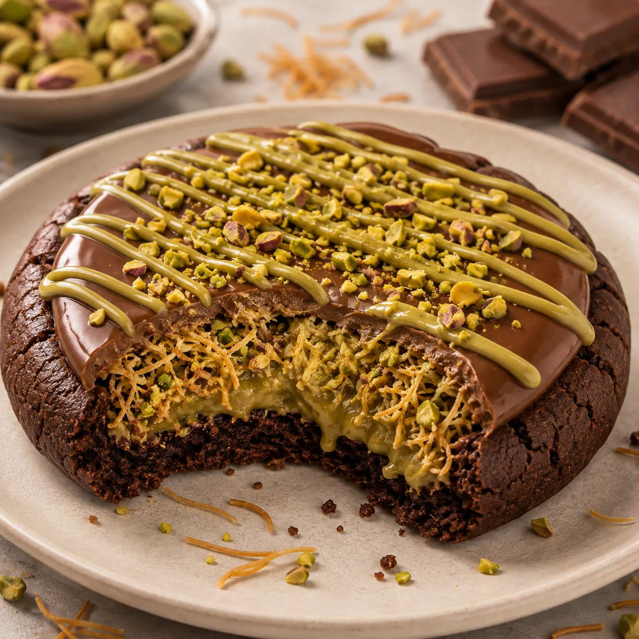 Crumbl Dubai Style Chocolate Cookie